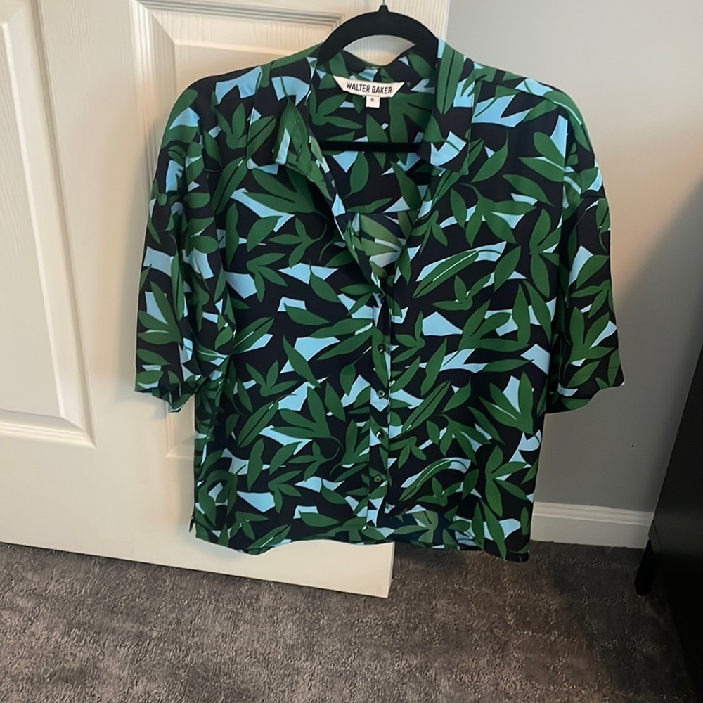 Walter Baker greenery short sleeve shirt‎ S